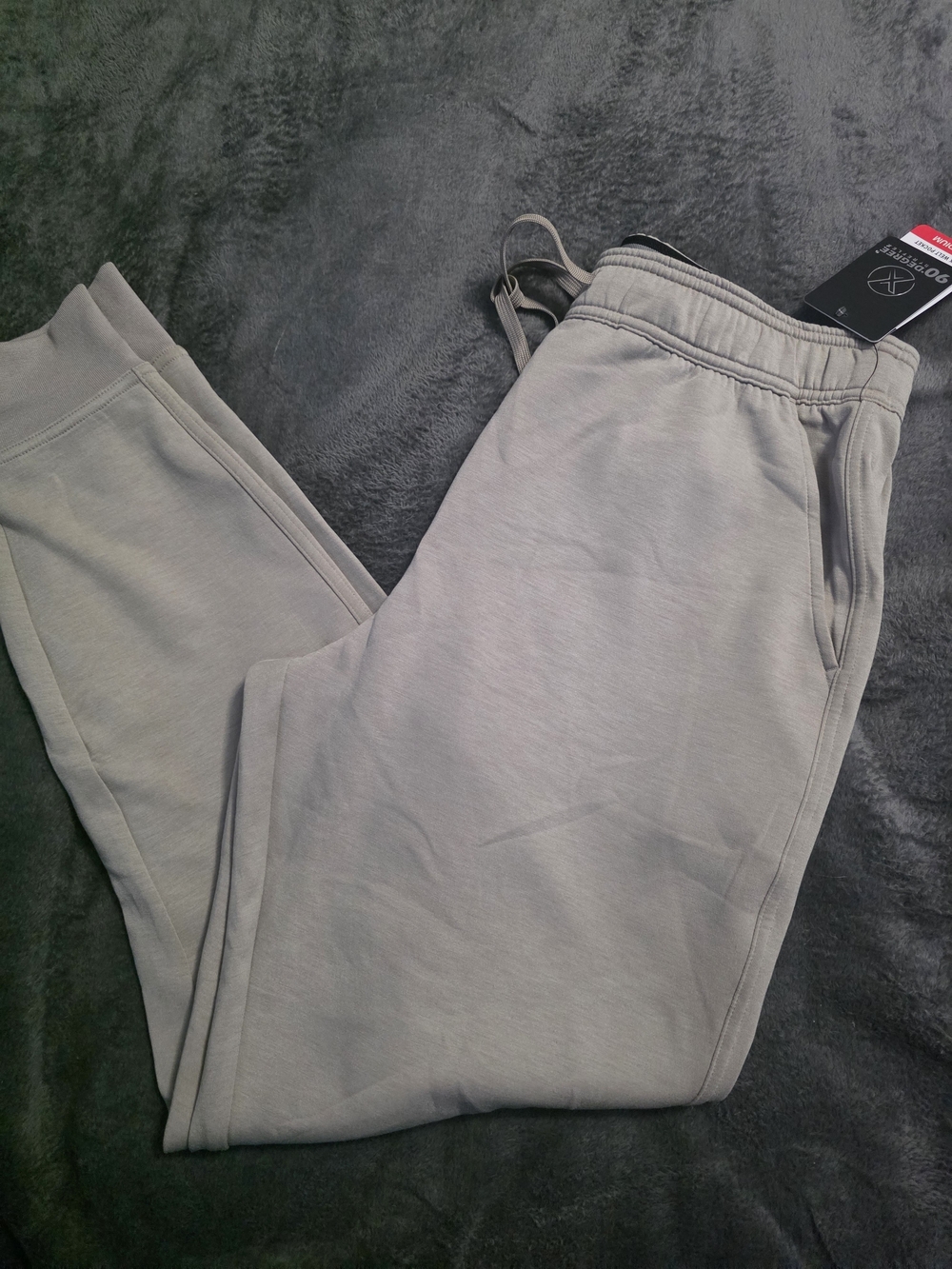 90 Degree By Reflex Light Gray Men's Jogger Sweatpants